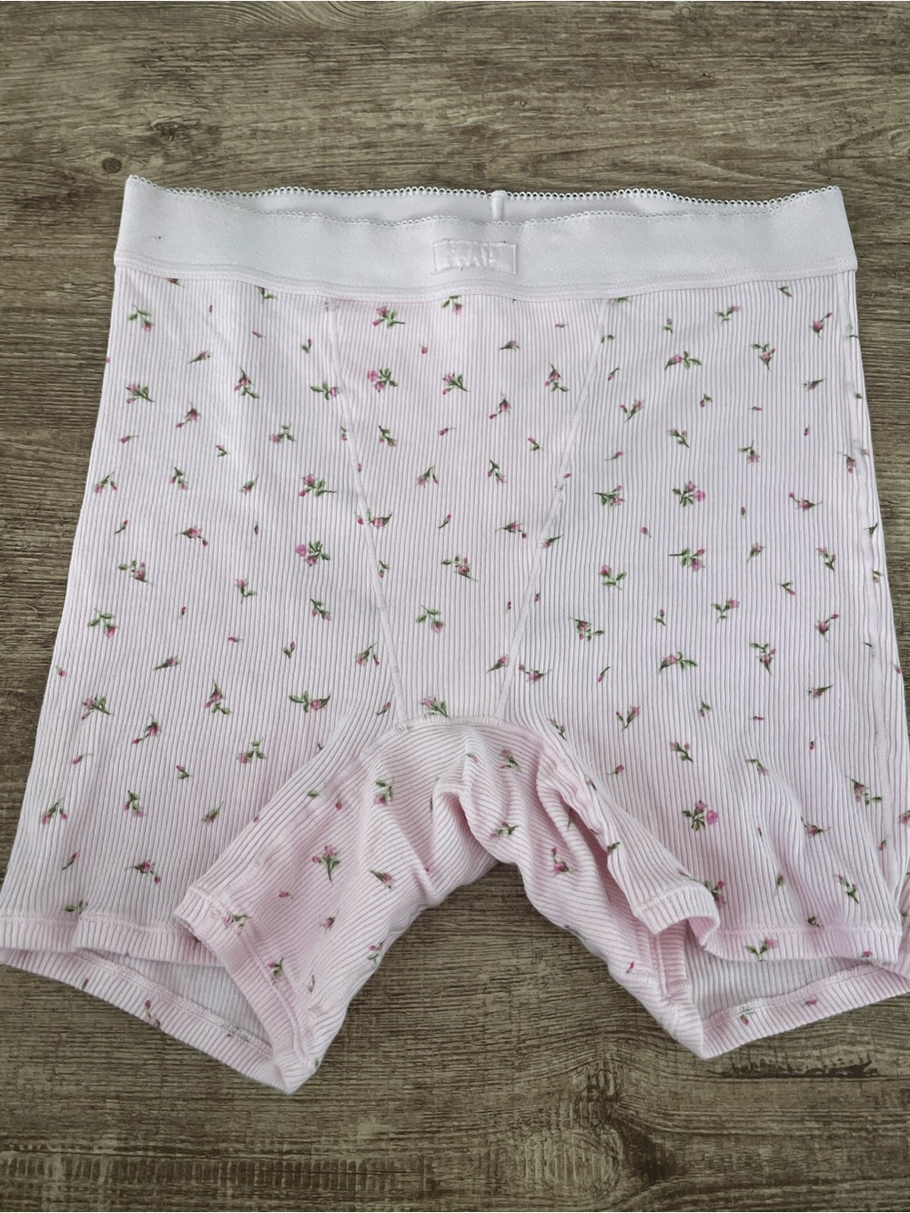 Skims Boxer Shorts Womens Pink Ditsy Floral Size Small